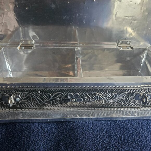 Handcrafted Wooden Dry Fruit Gift Box with Embossed Elephant Design, Decorative - Picture 8 of 14